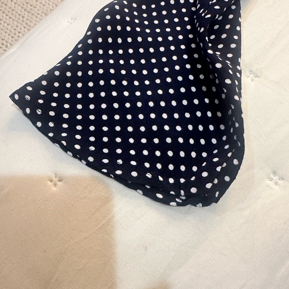 Topshop Navy and White Polka Dot Dress Size 6 - Picture 9 of 9